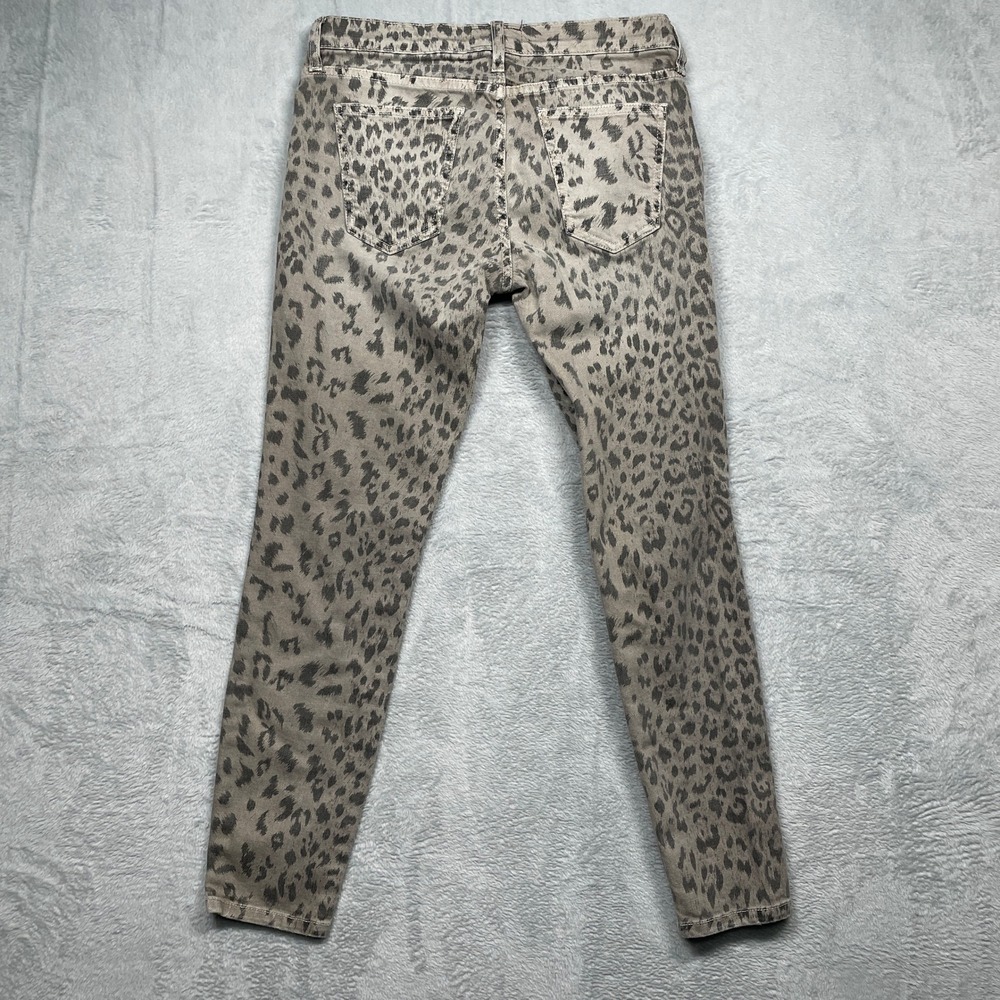 Current/Elliott The Stiletto Jeans Women 26 Grey Leopard Skinny Ankle - Picture 13 of 13